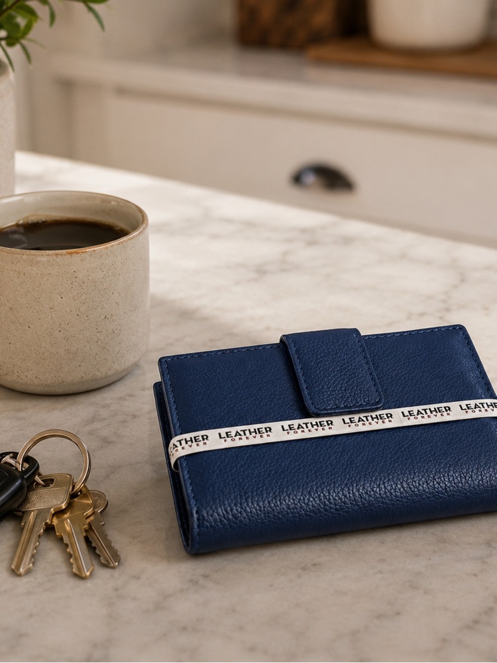 NWOT Kim Rogers Blue Clutch Wallet Snap Tab Organizer